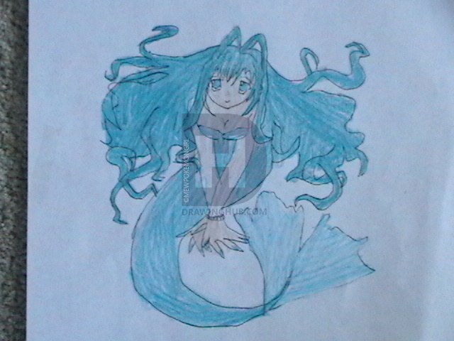 640x480 Anime Mermaid Drawing - Anime Mermaid Drawing