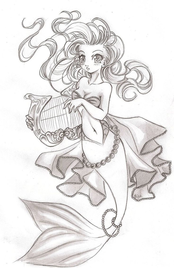 736x1136 Buscar Con Google Stuff Mermaid Drawings, Mermaid Song, Anime - Anime Mermaid Drawing