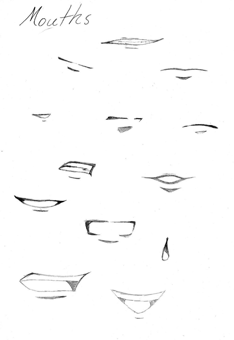 900x1309 mouths - Anime Mouth Drawing