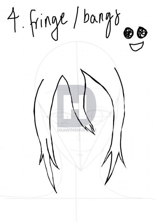 508x720 How To Draw An Anime Person, Step - Anime Person Drawing