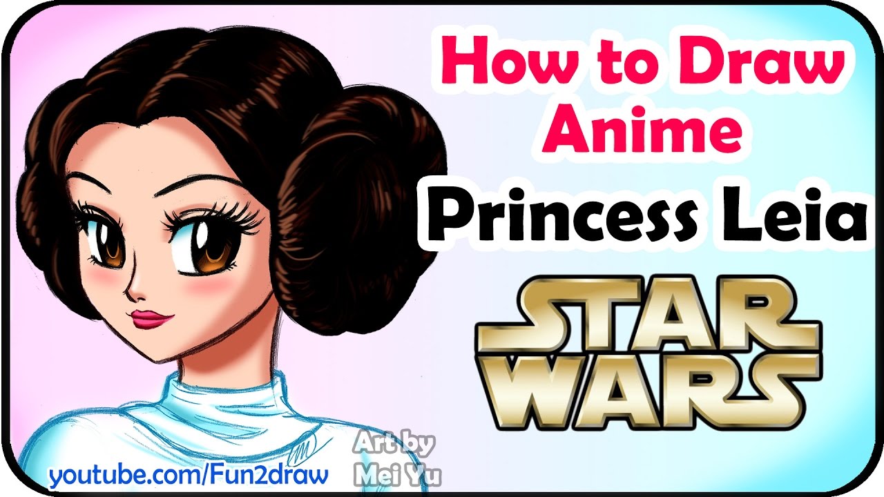 1280x720 how to draw princess leia draw anime, manga - Anime Princess Drawing