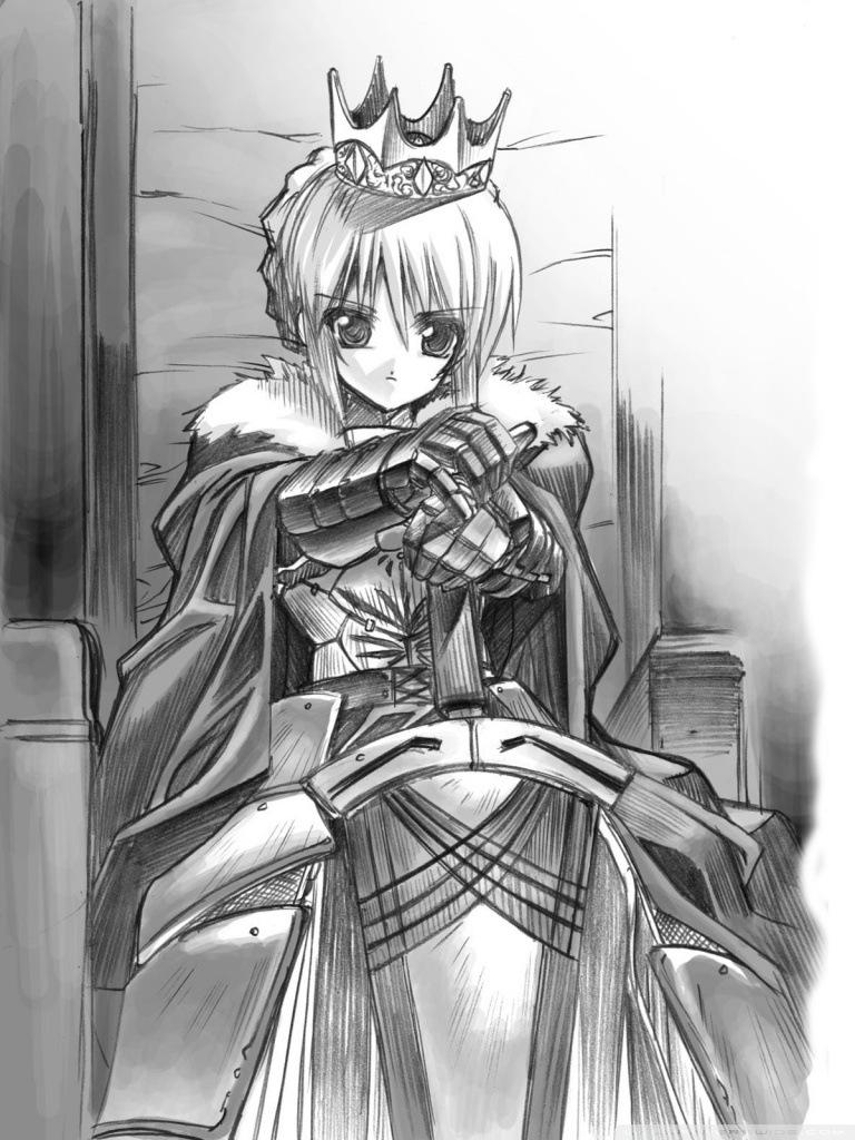 768x1024 anime princess drawing hd desktop wallpaper for ultra hd - Anime Princess Drawing