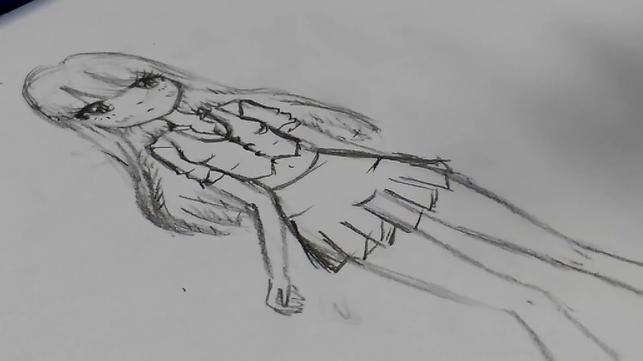 1280x720 Anime School Girl - Anime School Girl Drawing