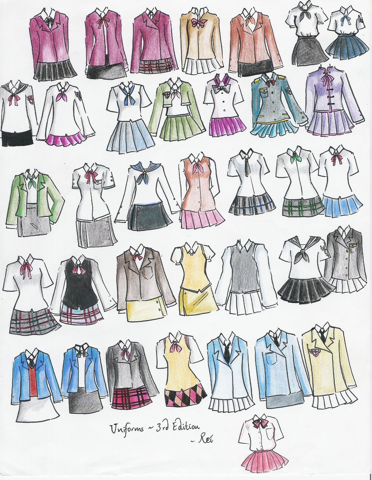 1200x1548 anime school uniforms art tips in drawings, drawing - Anime School Uniform Drawing