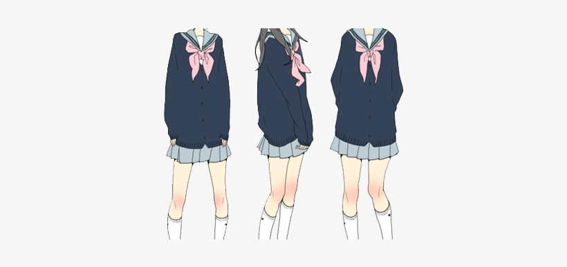 820x387 download anime school uniform drawing - Anime School Uniform Drawing