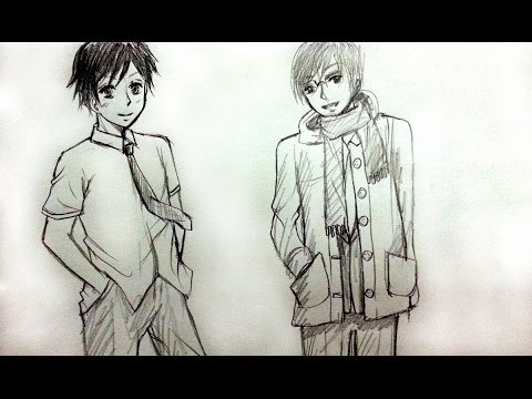 480x360 how to draw male school uniforms - Anime School Uniform Drawing
