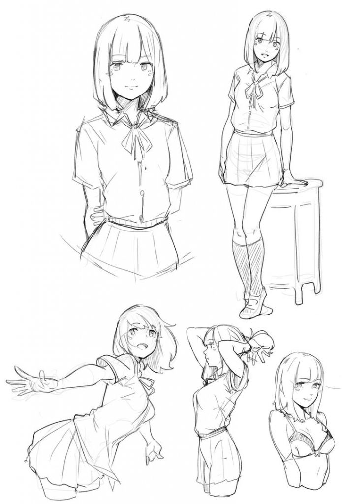 695x1024 school anime drawing anime school uniform drawing at getdrawings - Anime School Uniform Drawing