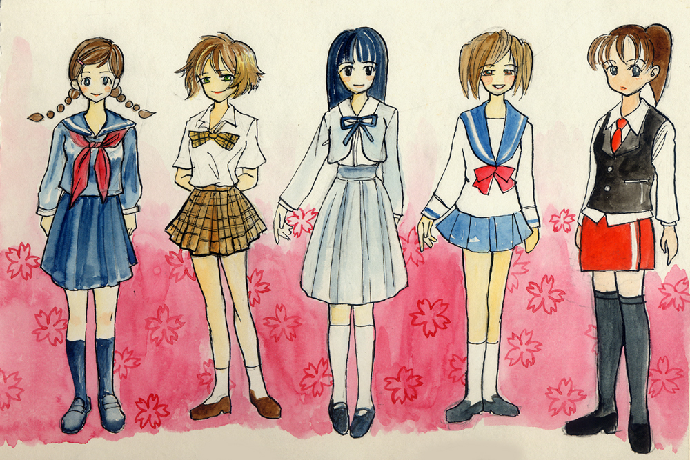 1000x667 school uniform manga - Anime School Uniform Drawing