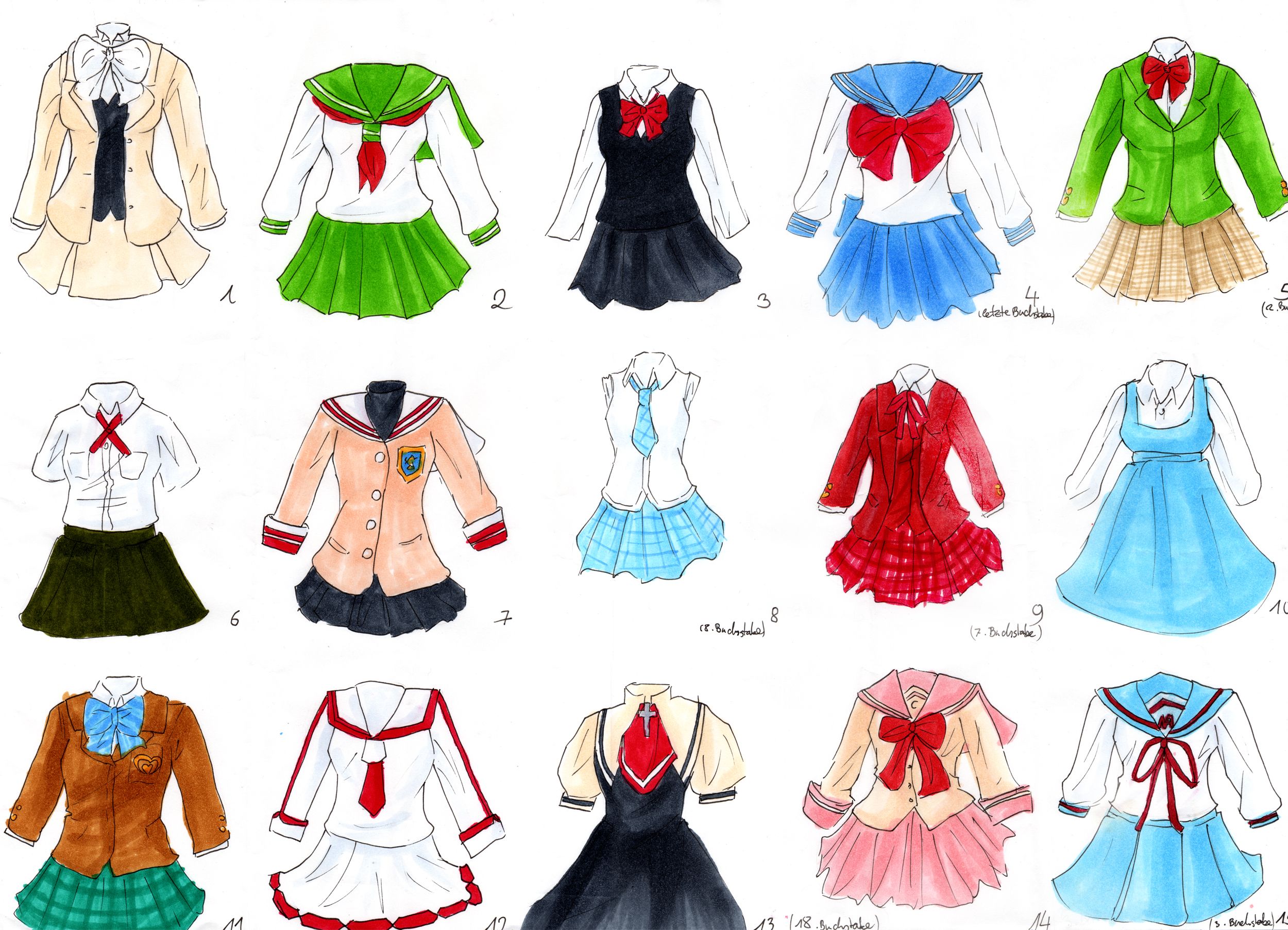 Anime Uniform Design