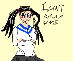 300x250 anime girl in school uniform drawing - Anime School Uniform Drawing