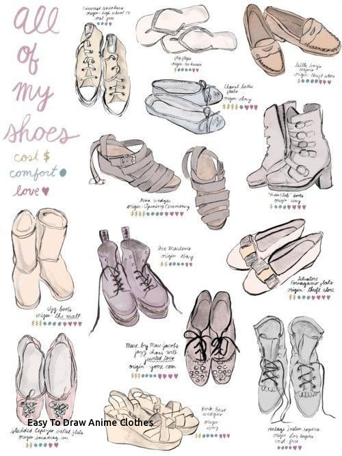 500x667 Easy To Draw Anime Clothes Anime Shoe Drawing - Anime Shoes Drawing
