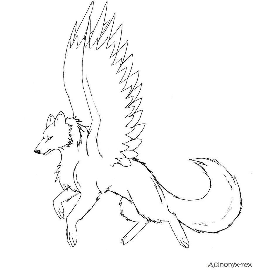 864x924 Anime Wolves Drawing Beautiful Of Wolf Coloring Pages Pics - Anime Wolf Drawing