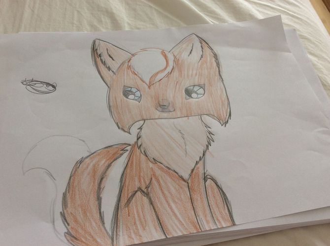 670x500 How To Draw Anime Wolves Steps - Anime Wolf Drawings