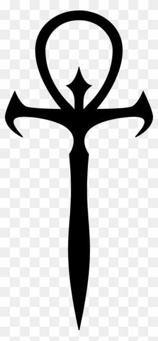 320x689 clipart transparent ankh drawing ouroboro - Ankh Drawing