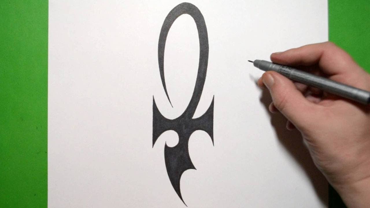 1280x720 how to draw a simple tribal ankh tattoo design - Ankh Drawing