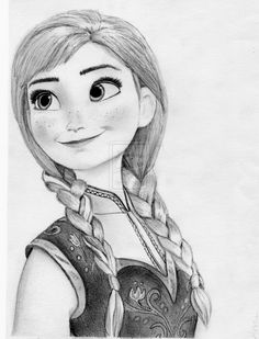 236x309 how to draw princess anna from frozen step - Anna Drawing