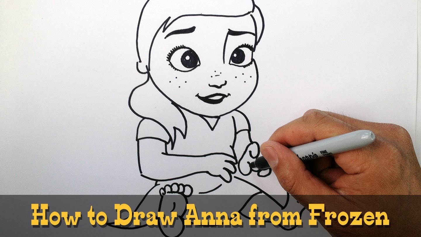 1440x810 how to draw anna from frozen - Anna Frozen Drawing