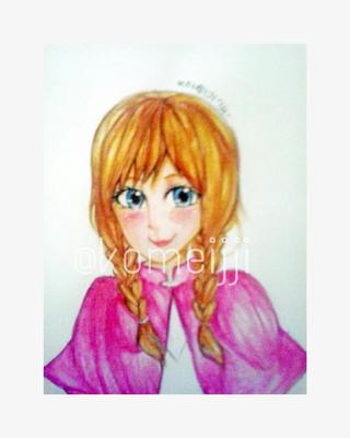 320x400 Annafrozen Drawings On Paigeeworld Pictures Of Annafrozen - Anna Frozen Drawing