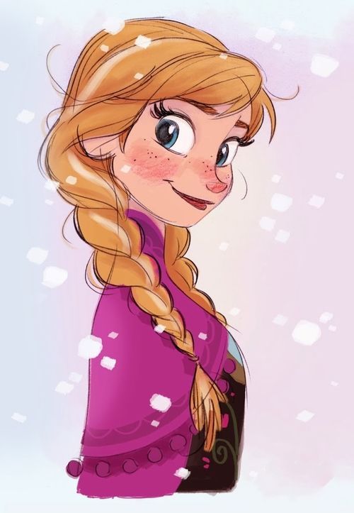 500x723 drawing of anna animetvshowsmovies disney, disney drawings - Anna Frozen Drawing