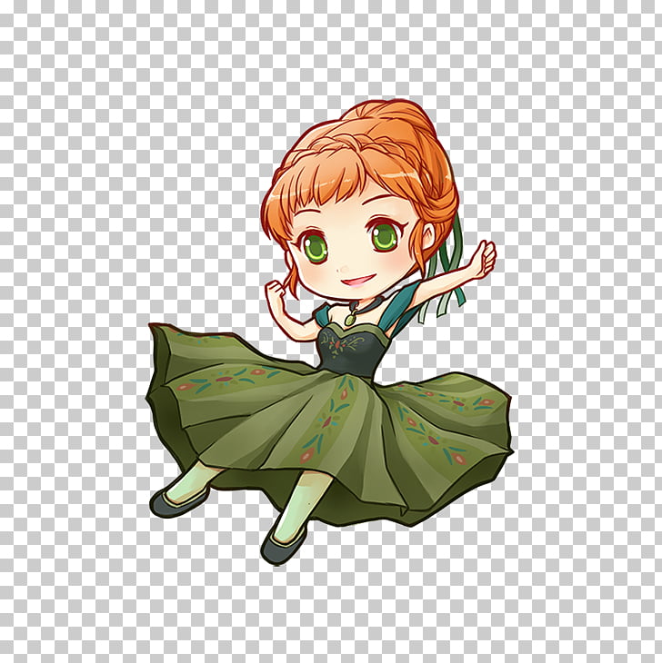 728x730 anna elsa drawing chibi disney princess, anna frozen png clipart - Anna Frozen Drawing