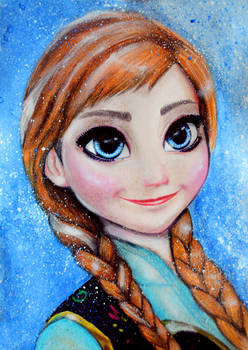 248x350 anna frozen drawing painting - Anna Frozen Drawing