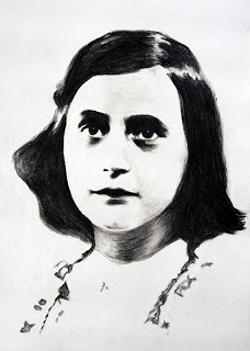 228x320 ian'sblog newest artwork anne frank portrait drawing - Anne Frank Drawing