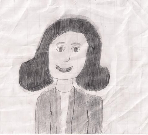 488x447 anne frank my hero - Anne Frank Drawing