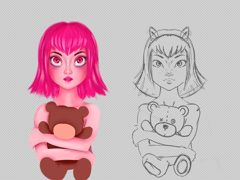 800x600 Wip - Annie Drawing