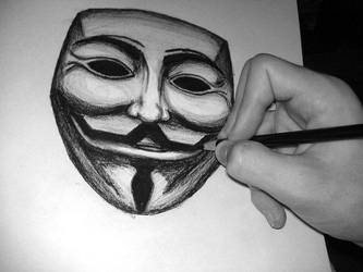 333x250 Anonymous Mask - Anonymous Mask Drawing