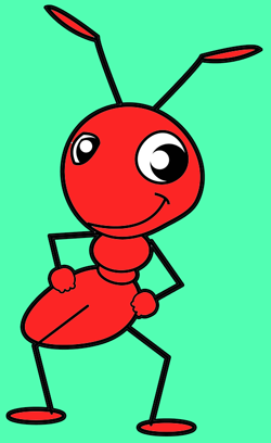 250x408 how to draw cartoon ants step - Ant Drawing For Kids
