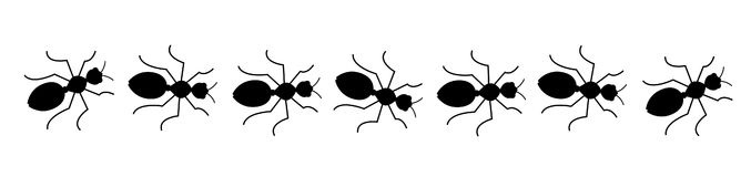 677x160 Ant Clipart Black And White Ant Black And White Clip Art Images - Ant Line Drawing