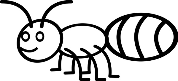 600x275 ant line art free vector in open office drawing - Ant Line Drawing
