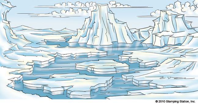648x340 Cartoon Landscape Drawing Art Frostbite References Arctic - Antarctica Drawing
