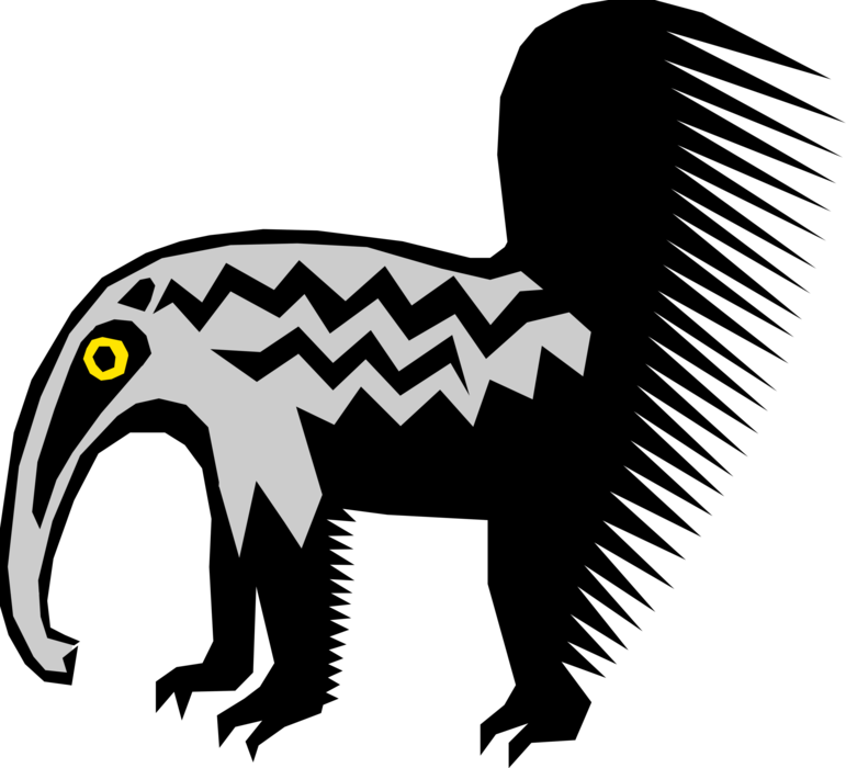 771x700 Cave Artwork Anteater Drawing - Anteater Drawing