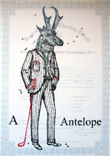 375x531 Mr Antelope Drawing - Antelope Drawing