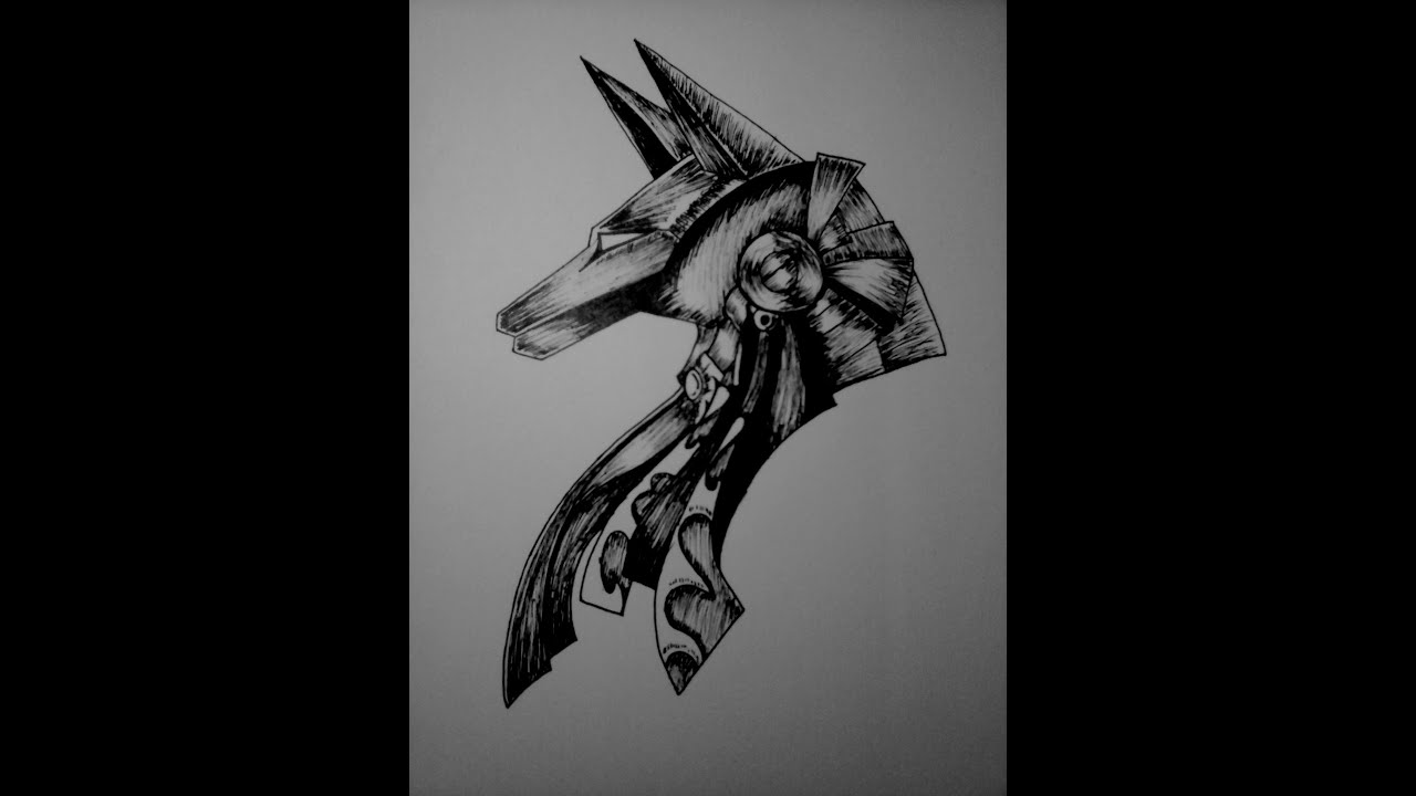 1280x720 Illustration Drawing - Anubis Drawing