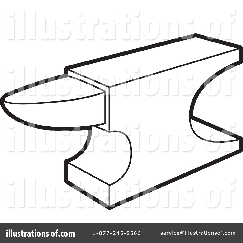 Наковальня рисунок карандашом