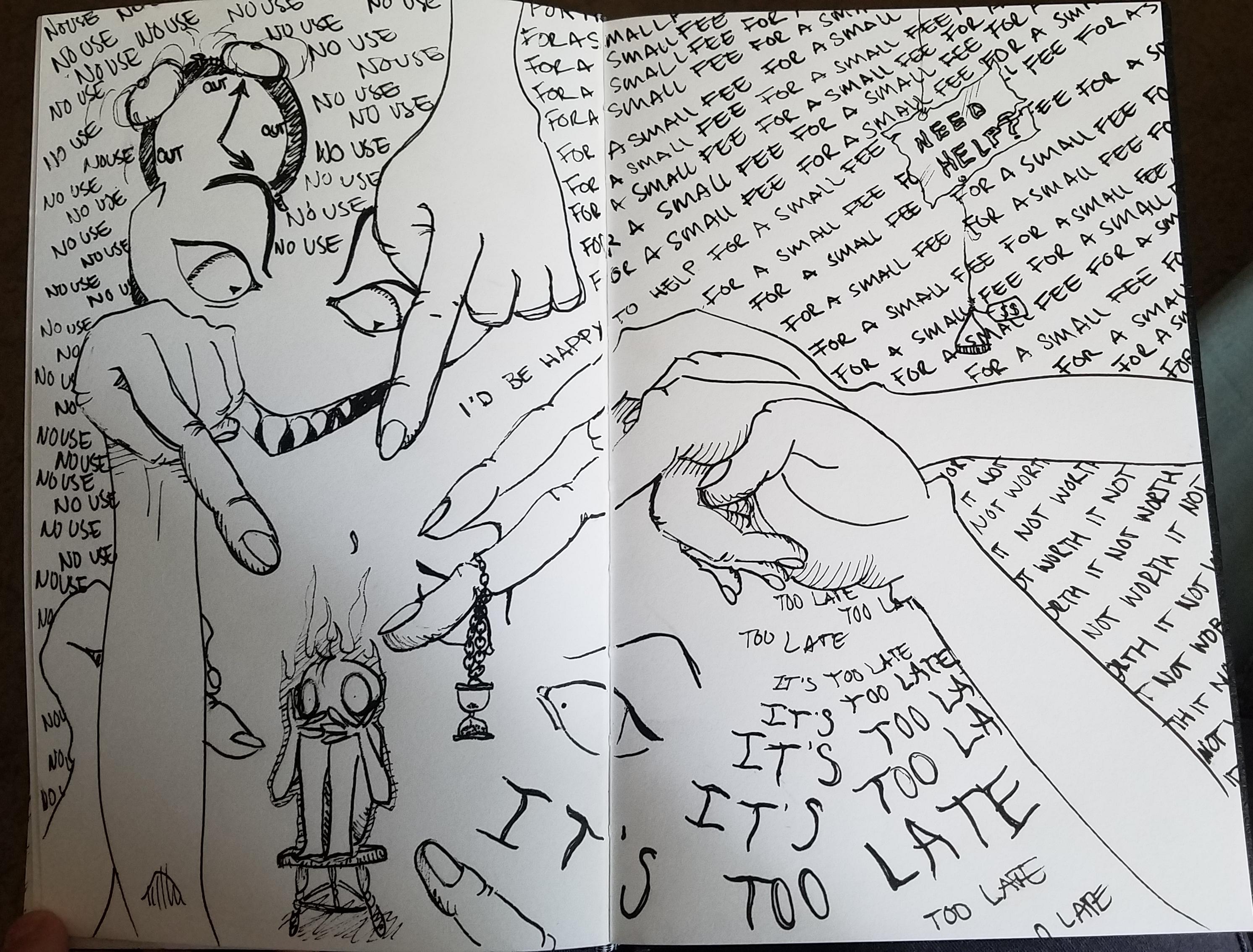 2984x2268 Anxiety Got The Best Of Me The Other Day And I Fixed It Up - Anxiety Drawing