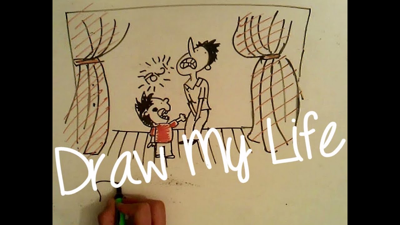 1280x720 Draw My Life Social Anxiety - Anxiety Drawing