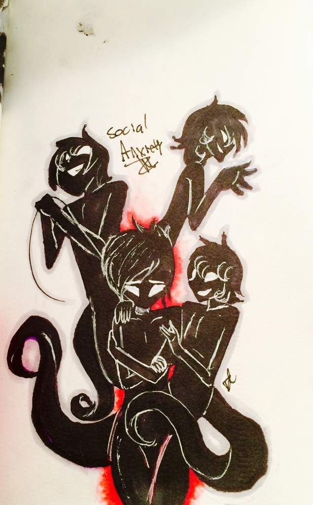 635x1024 Social Anxiety Amino - Anxiety Drawing