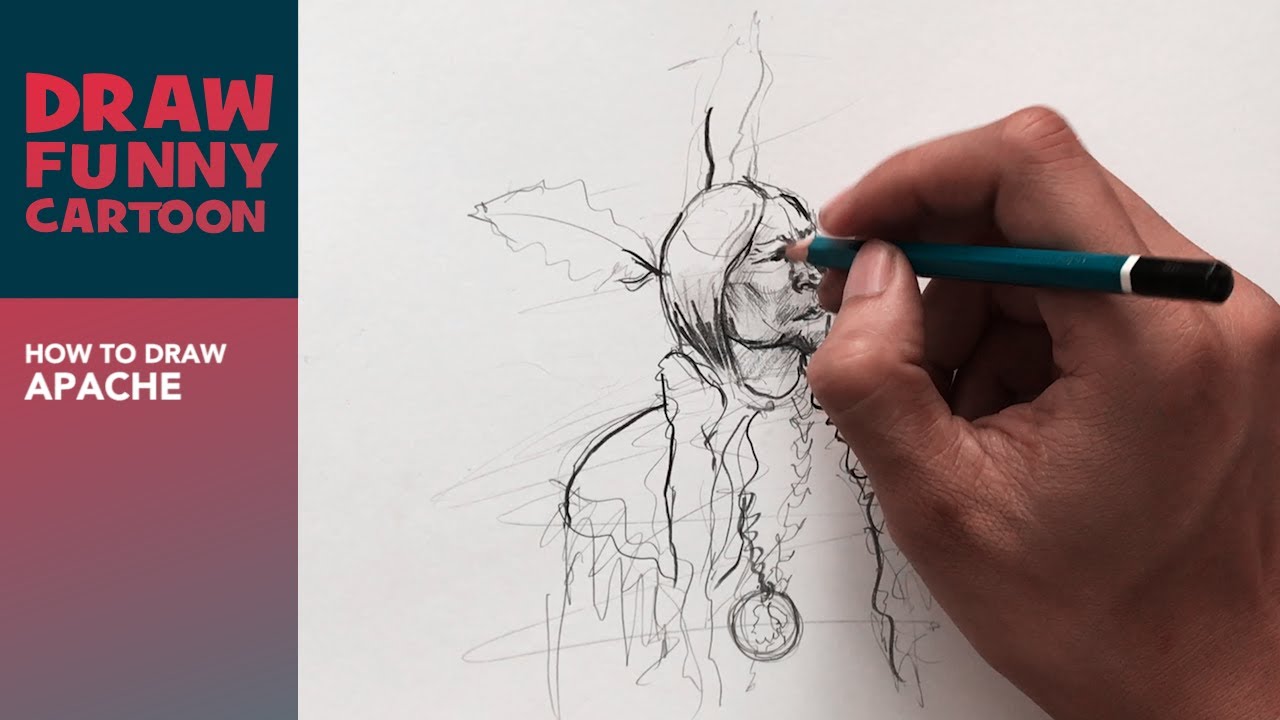 1280x720 How To Draw Apache - Apache Drawing