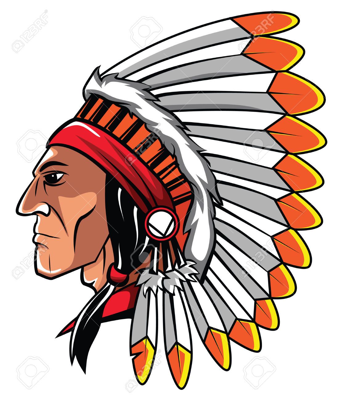 1113x1300 Headdress Clipart Apache - Apache Drawing