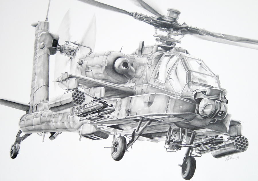 900x633 Apache Drawing - Apache Drawing