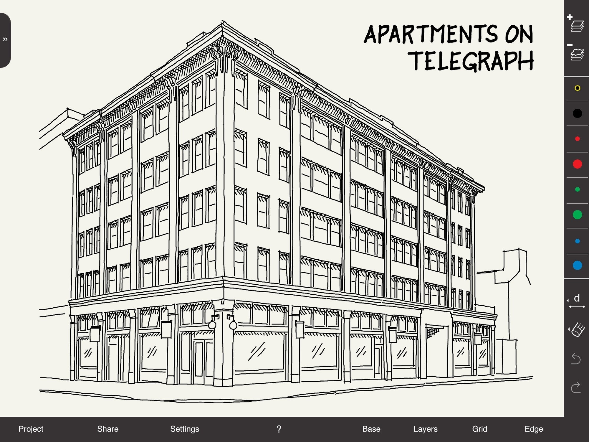 Apartment Building Drawing at Explore collection