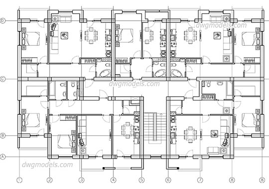 Small Old Apartment Drawing