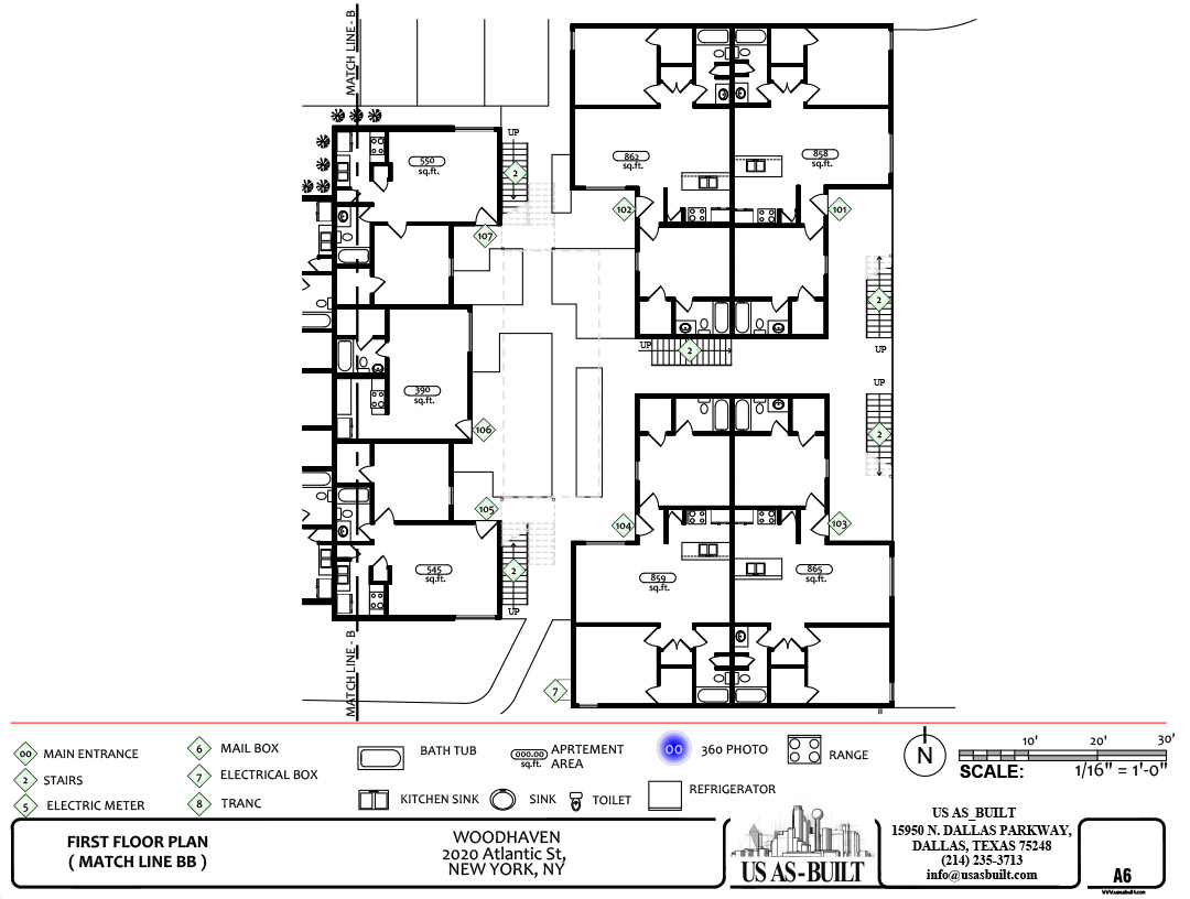 1080x816 commercial shop drawings us as built - Apartment Drawing