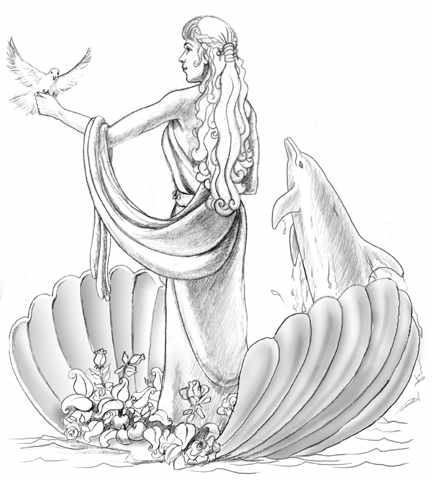 432x480 the birth of aphrodite - Aphrodite Drawing