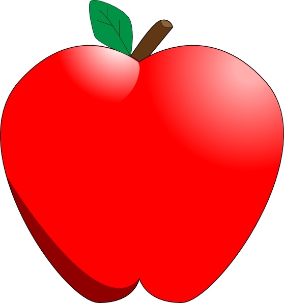 558x597 Cartoon Apple Clip Art Free Vector In Open Office Drawing - Apple Cartoon Drawing