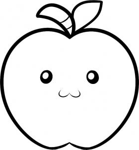 280x302 How To Draw How To Draw An Apple For Kids - Apple Cartoon Drawing