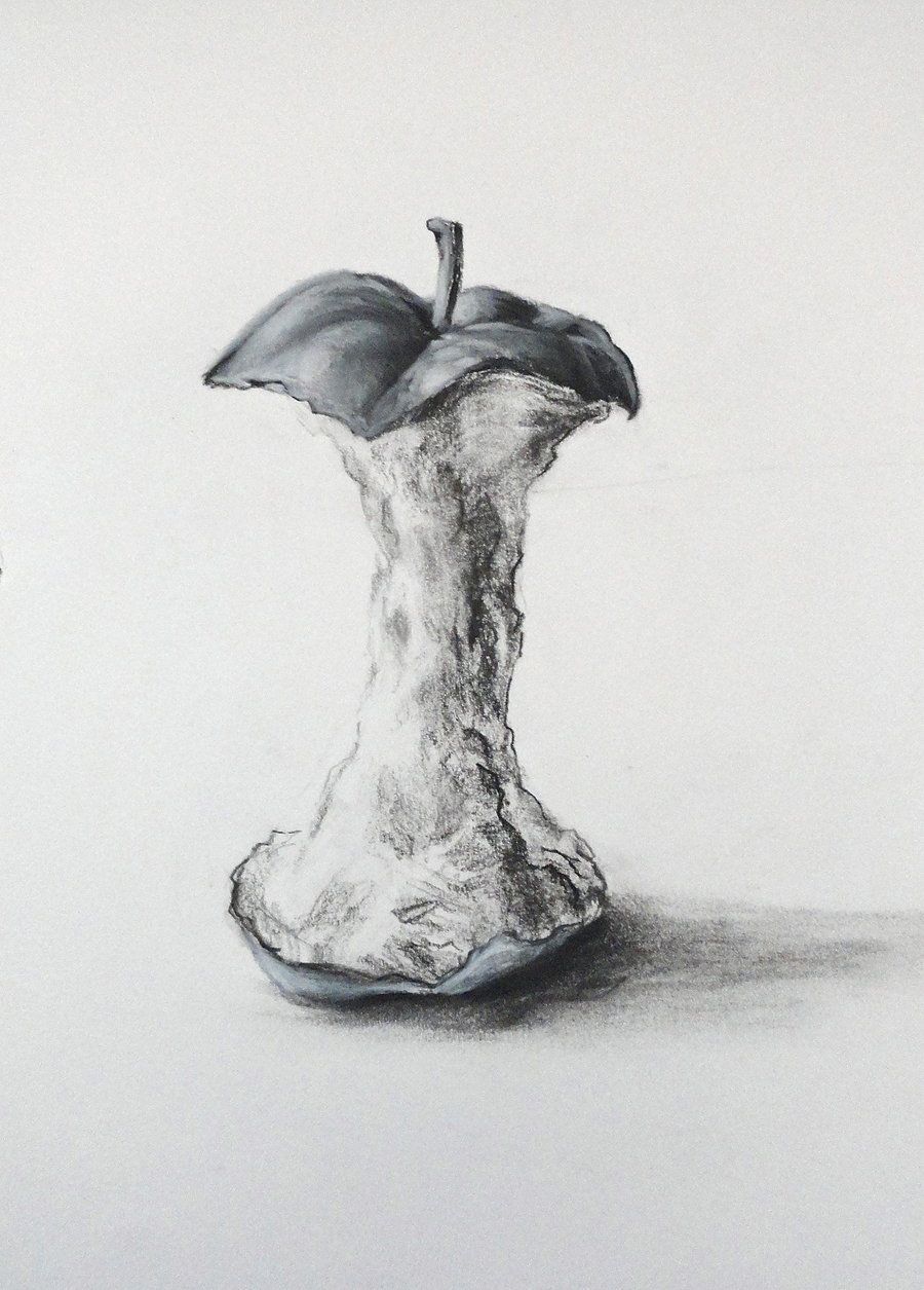 900x1255 Apple Core Drawing - Apple Core Drawing